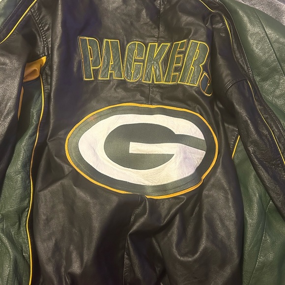 Greenbay Packers leather jacket - Picture 3 of 3
